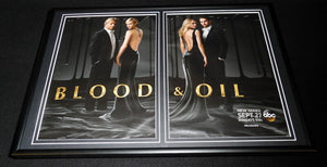 Blood & Oil 2015 ABC Framed 12x18 ORIGINAL Advertising Display Amber Valleta