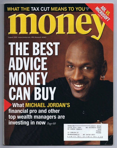 ORIGINAL Vintage August 2001 Money Magazine Michael Jordan 