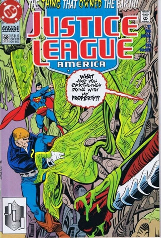 Justice League America #68 ORIGINAL Vintage 1992 DC Comics 