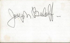 Joseph Buloff Signed 3x5 Index Card Reds Silk Stockings