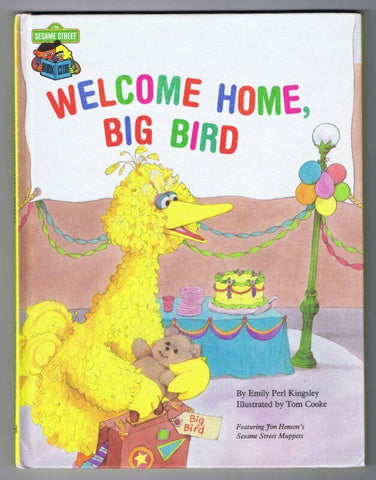 ORIGINAL Vintage 1985 Sesame Street Welcome Home Big Bird Hardcover Book  