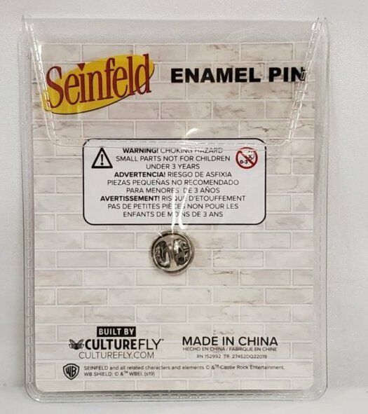 NEW SEALED 2020 Culturefly Seinfeld 1.5" Jerry Puffy Pirate Shirt Metal Pin