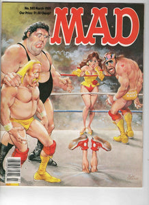 VINTAGE Mar 1989 Mad Magazine #285 WWF Hulk Hogan Andre the Giant Elizabeth