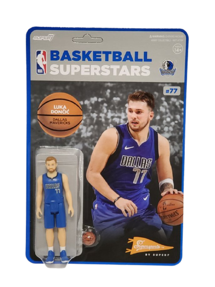 NEW SEALED Super7 Luka Doncic 3.75" Action Figure Mavericks #77