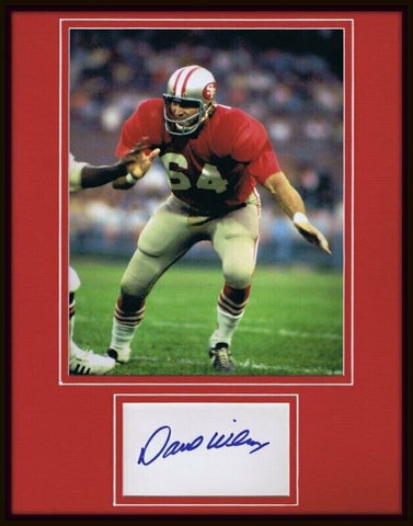 Dave Wilcox Signed Framed 11x14 Photo Display San Francisco 49ers