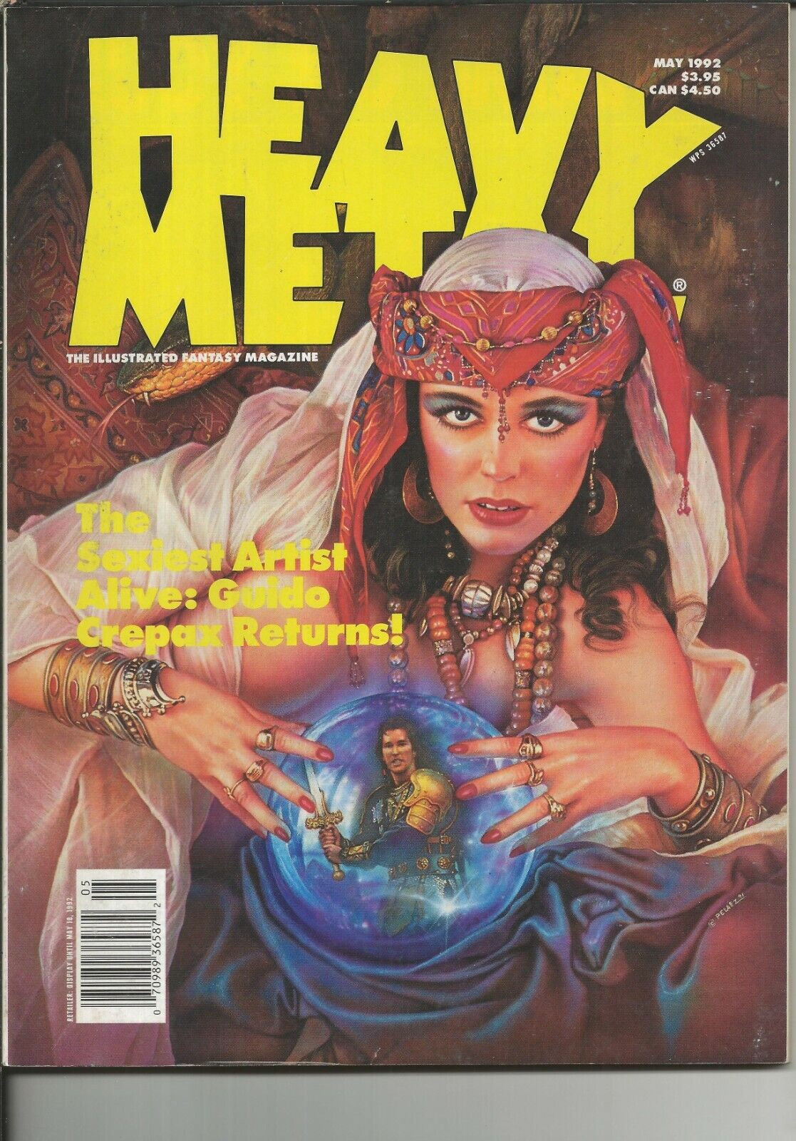 Heavy Metal Magazine Vol 16 #1 VINTAGE May 1992 Pelaez Cover GGA