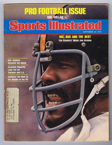 ORIGINAL Vintage Sep 22 1975 Sports Illustrated Magazine Joe Greene Steelers