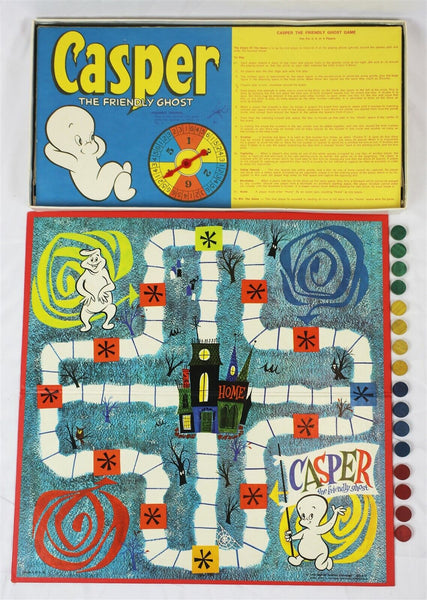 VINTAGE 1959 Milton Bradley Casper the Friendly Ghost Board Game