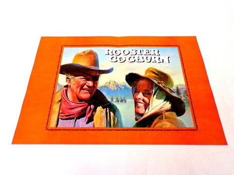 ORIGINAL Vintage 1975 Rooster Cogburn 12x18 Industry Ad Poster John Wayne