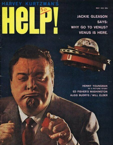 ORIGINAL Vintage 1961 Help! Comic Magazine #10 Jackie Gleason (detached cover)