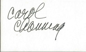 Carol Channing Signed Vintage 3x5 Index Card JSA 