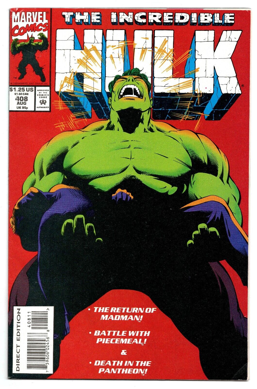 Incredible Hulk #408 VINTAGE 1993 Marvel Comics