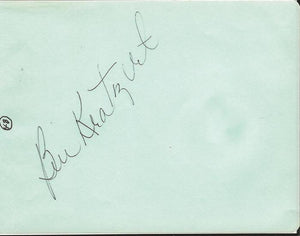 Bill Billy Kratzert Signed Vintage Album Page Golfer