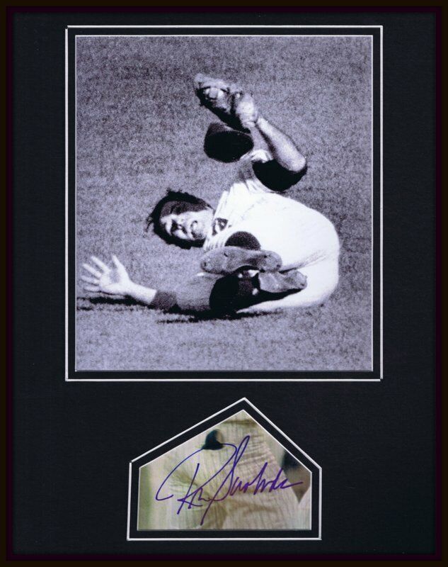 Ron Swoboda Signed Framed 11x14 Photo Display NY Mets