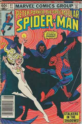 Spectacular Spider-Man #81 ORIGINAL Vintage 1983 Marvel Comics Cloak Dagger