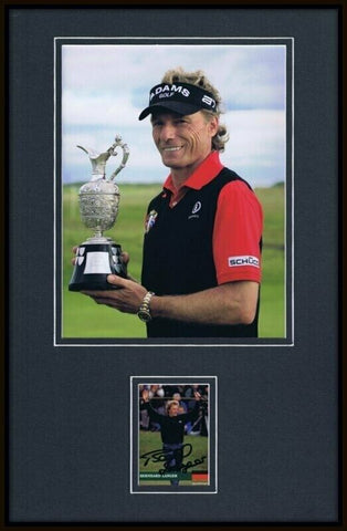 Bernhard Langer Signed Framed 11x17 Photo Display