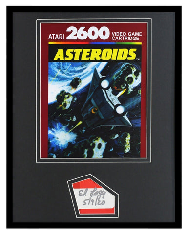 Ed Logg Signed Framed 11x14 Photo Display Asteroids Creator