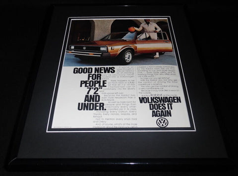 Wilt Chamberlain 1979 Volkswagen 11x14 Framed ORIGINAL Vintage Advertisement 