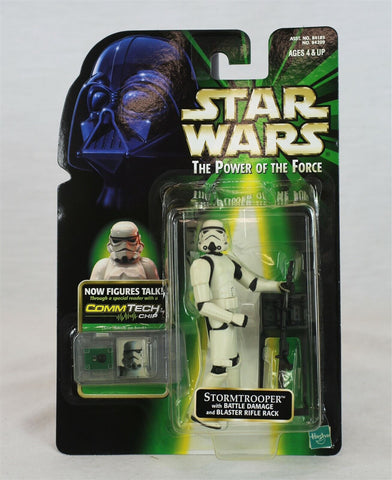 VINTAGE SEALED 1999 Star Wars POTF Battle Damage Stormtrooper Action Figure