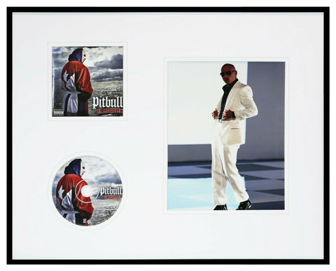 Pitbull 16x20 Framed El Mariel CD & Photo Display