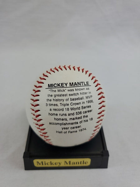 Mickey Mantle Record Breakers of Baseball Facsimile Signed Baseball