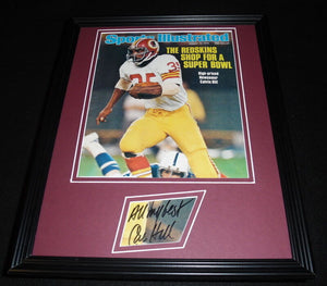 Calvin Hill Signed Framed 1976 Sports Illustrated Magazine Display Washington