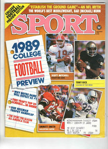 Sep 1989 Sport Magazine Emmitt Smith Tony Rice Scott Mitchell