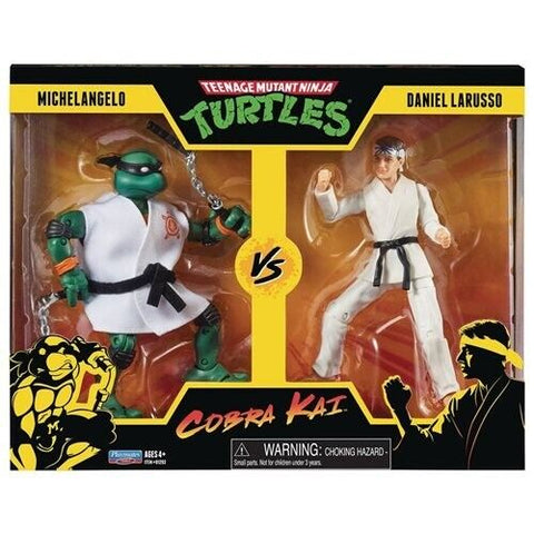 NEW SEALED 2022 TMNT Cobra Kai Michaelangelo Daniel Larusso Action Figure 2-Pack