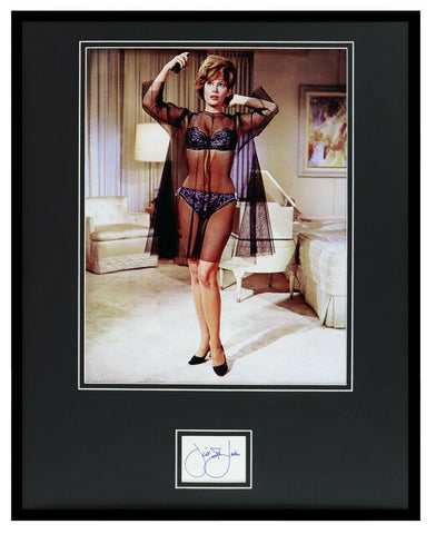 Jill St John Signed Framed 16x20 Lingerie Photo Display JSA