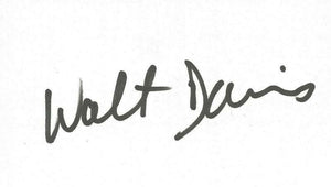 Walt Davis Signed 3x5 Index Card JSA Suns