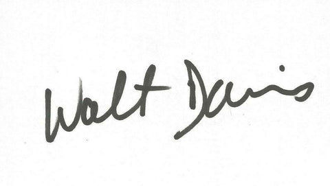 Walt Davis Signed 3x5 Index Card JSA Suns