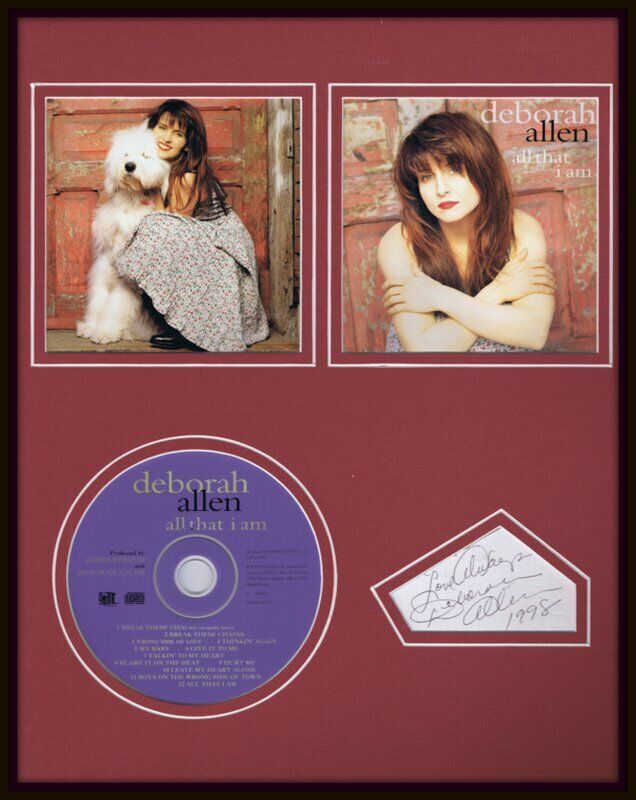 Deborah Allen Signed Framed CD & Photo Display All That I Am