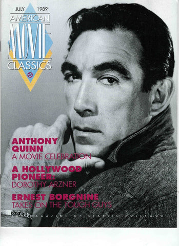 VINTAGE July 1989 AMC Classics Magazine Anthony Quinn Ernest Borgnine