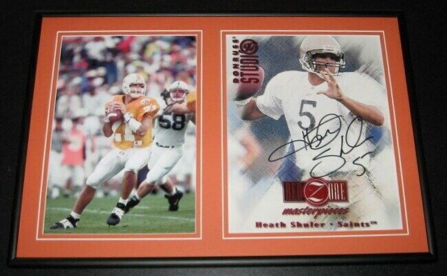 Heath Shuler Signed Framed 12x18 Photo Display Washington Tennessee