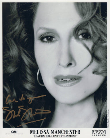 Melissa Manchester Signed 8x10 Promo Photo