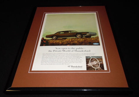 1967 Ford Thunderbird Framed 11x14 ORIGINAL Vintage Advertisement