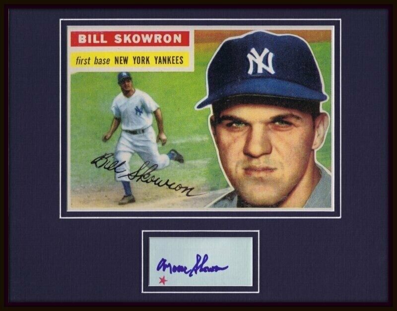 Moose Skowron Signed Framed 11x14 Photo Display Yankees