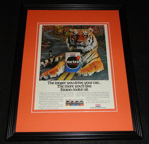 1983 Exxon Motor Oil Framed 11x14 ORIGINAL Advertisement