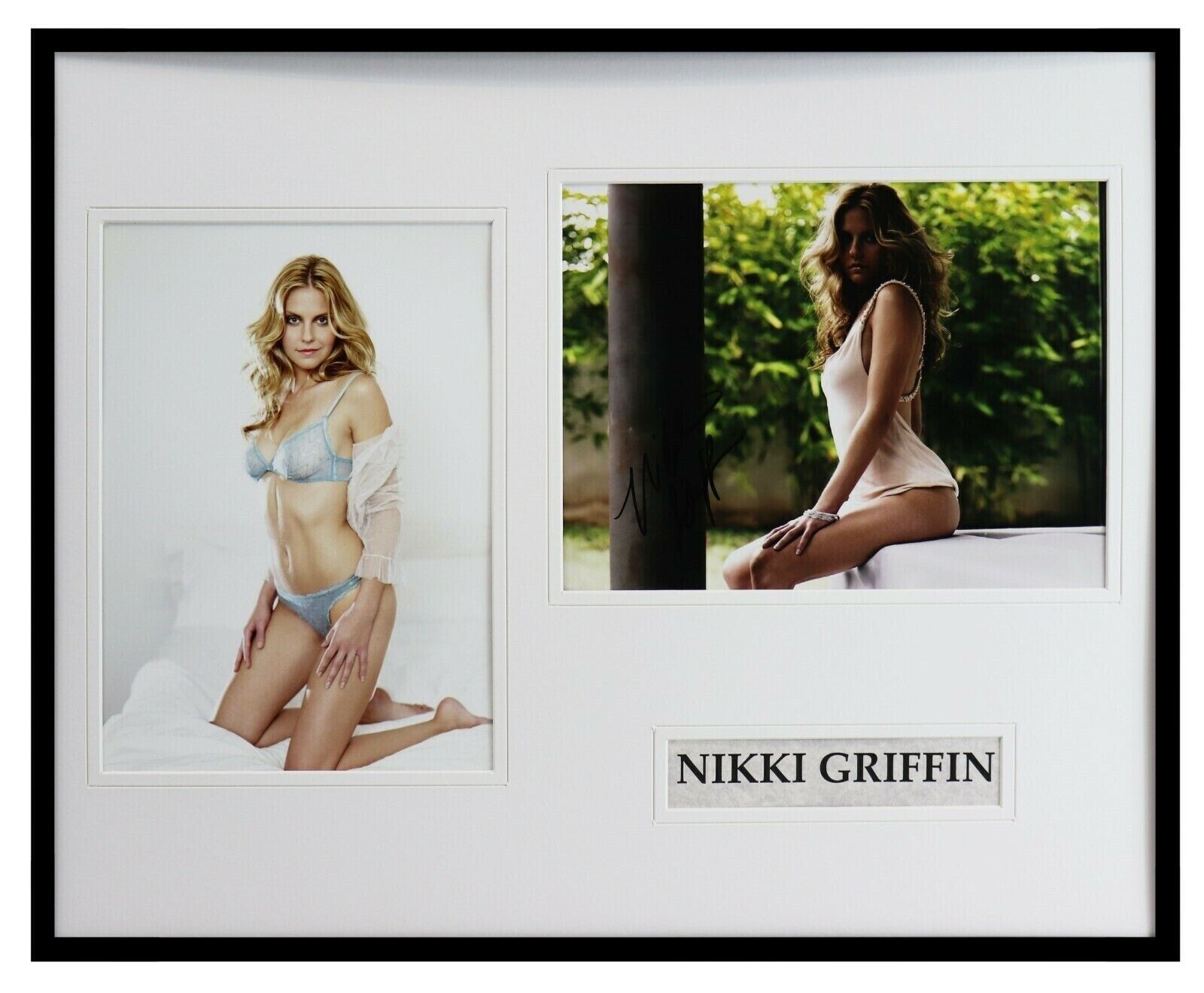 Nikki Griffin Signed Framed 16x20 Lingerie Photo Display AW Dukes of Hazzard