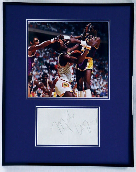 Michael Cooper Signed Framed 16x20 Photo Display Lakers vs Olajuwon