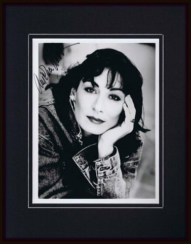 Anjelica Huston Signed Framed 11x14 Vintage Photo Display 