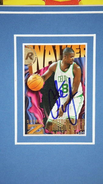 Antoine Walker Signed Framed 16x20 Z Force Rookie Card + Photo Set Kentucky  