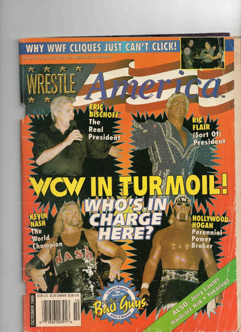 VINTAGE Oct 1999 Wrestle America Magazine WCW Eric Bischoff Ric Flair Hogan