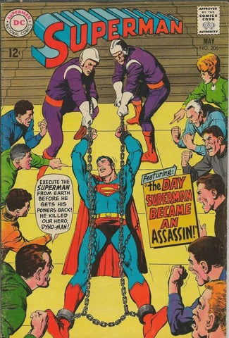 Superman #206 ORIGINAL Vintage 1968 DC Comics 