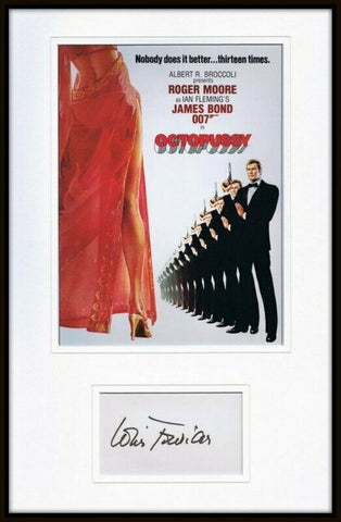 Louis Jourdan Signed Framed 11x17 Octopussy Poster Display James Bond