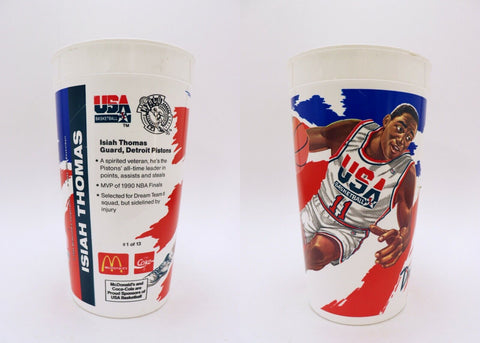 ORIGINAL Vintage 1994 McDonald's Dream Team II Isiah Thomas Plastic Cup