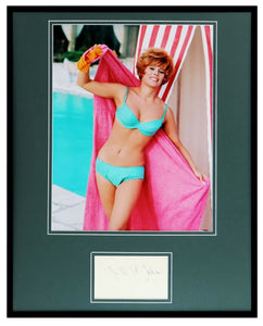 Jill St John Signed Framed 16x20 Bikini Photo Display James Bond Girl