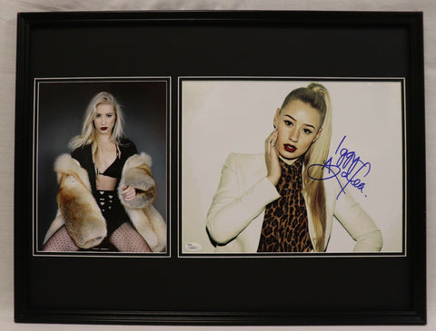 Iggy Azalea Signed Framed 18x24 Photo Poster Display JSA