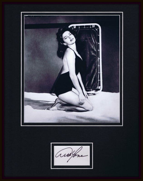 Abbe Lane Signed Framed 11x14 Photo Display 