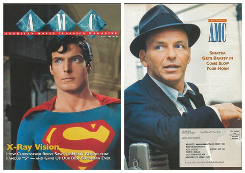 ORIGINAL Vintage Apr 1998 AMC Magazine Superman Christopher Reeve Frank Sinatra